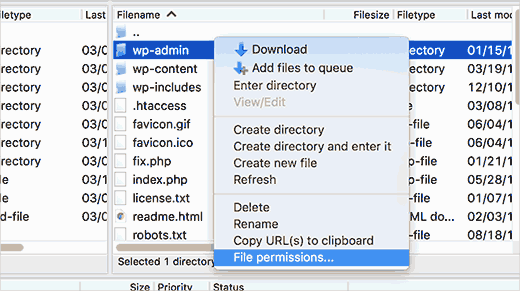 file permissions