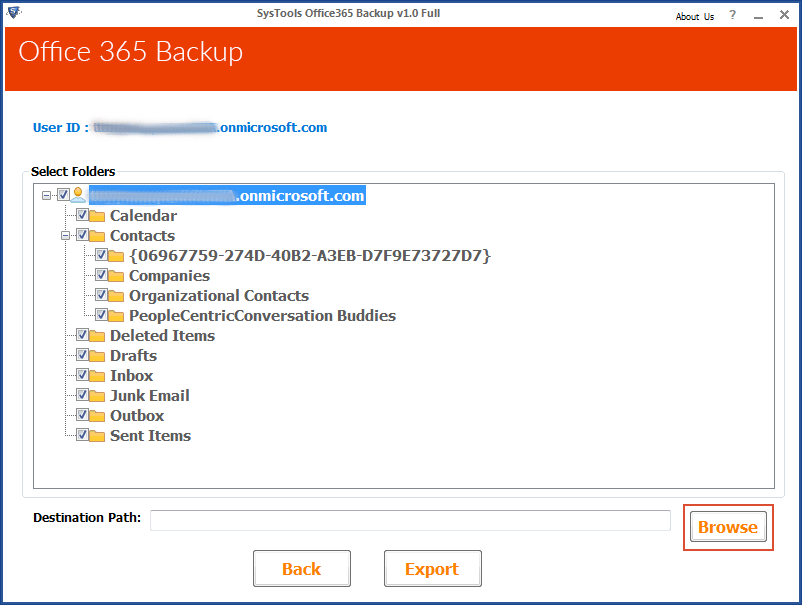 it shows entire mailbox folder for single user