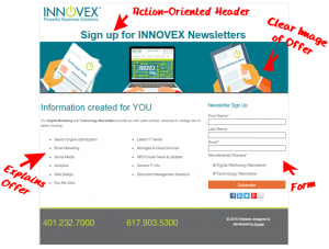 INNOVEX Good Landing Page