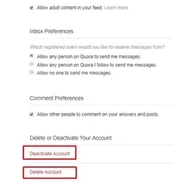 How To Delete Quora Account from Android and PC 2018