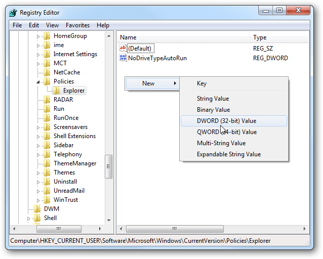 registry editor