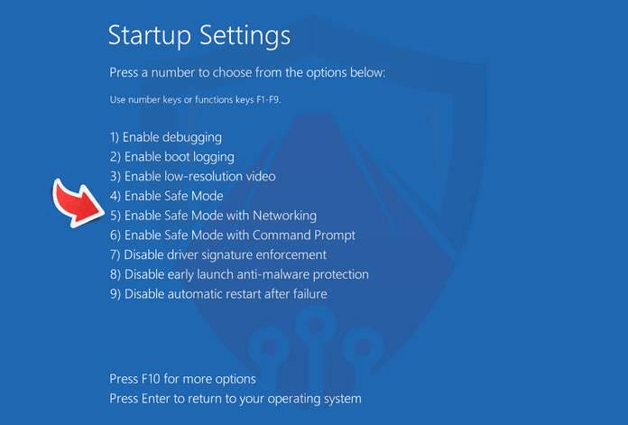 Enable Safe Mode with Networking